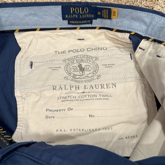 Polo Ralph Lauren - Men’s Chino Shorts - Stretch Classic Fit - 38W - Picture 3 of 4